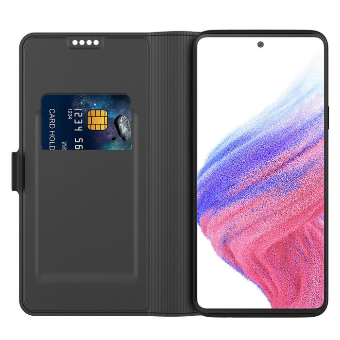 Bild 2,  Samsung Galaxy A25 5G Fodral Slim Läder Svart