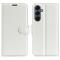  Samsung Galaxy A17 Fodral Litchi Läder Vit