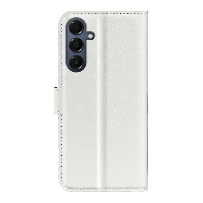 Bild 3,  Samsung Galaxy A17 Fodral Litchi Läder Vit