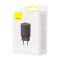 BASEUS Baseus 30W Super Pro USB-C / USB-A PD QC Väggladdare Svart