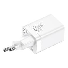 BASEUS Baseus 30W Super Pro USB-C / USB-A PD QC V&auml;ggladdare Vit