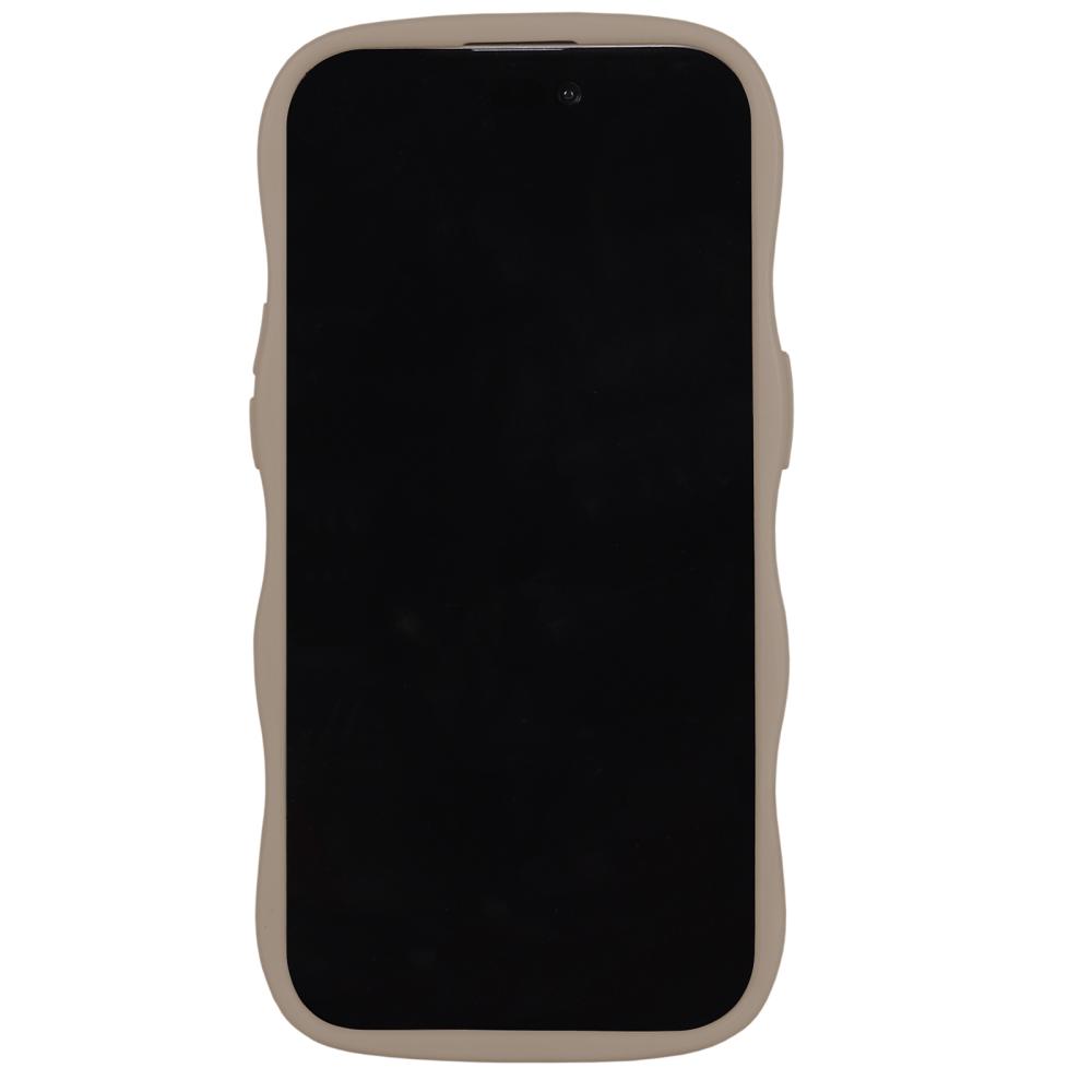 holdit holdit iPhone 14 Pro Skal Wavy Mocha Brown Transparent