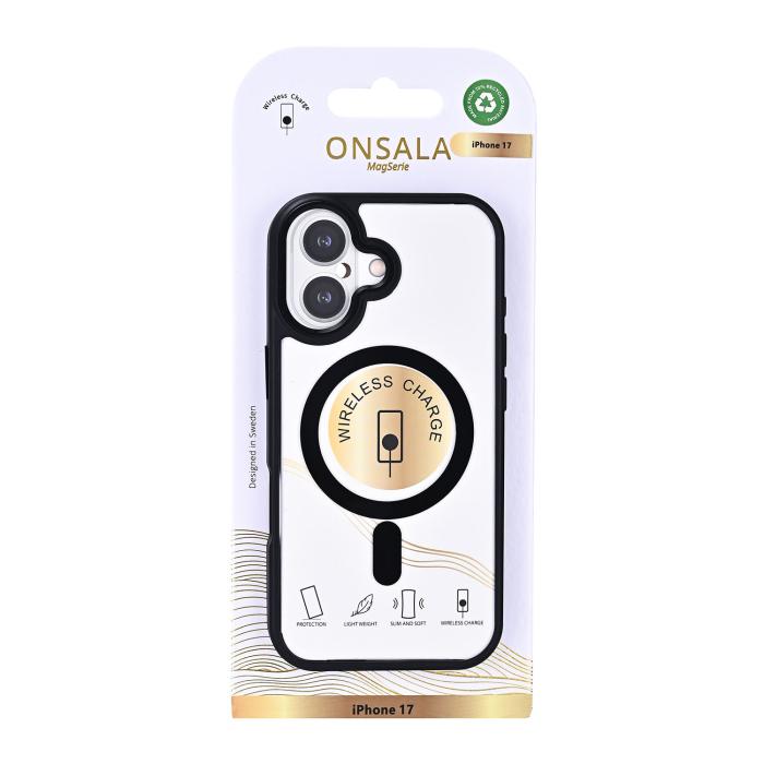 Bild 3, Onsala Onsala iPhone 17 Skal MagSafe Bumper Svart/Transparent