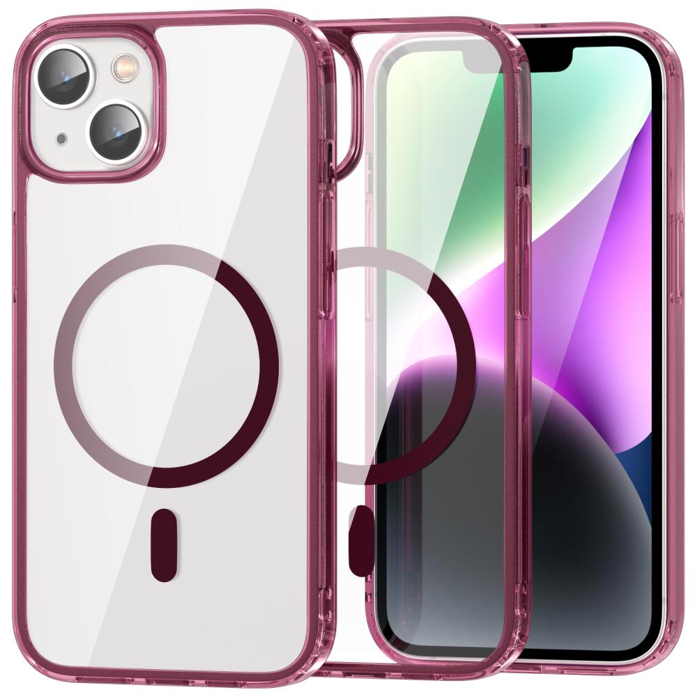 ColorPop ColorPop iPhone 14 Plus Skal CH MagSafe Transparent/Röd