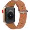  Äkta Läder Armband Apple Watch 42/44/45/46/49 mm Brun