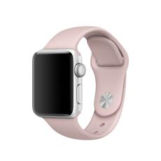  Silikon Armband Apple Watch 42/41/40/38 mm (S/M) - Ljus Rosa