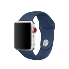  Silikon Armband Apple Watch 42/41/40/38 mm (S/M) - M&ouml;rk Bl&aring;