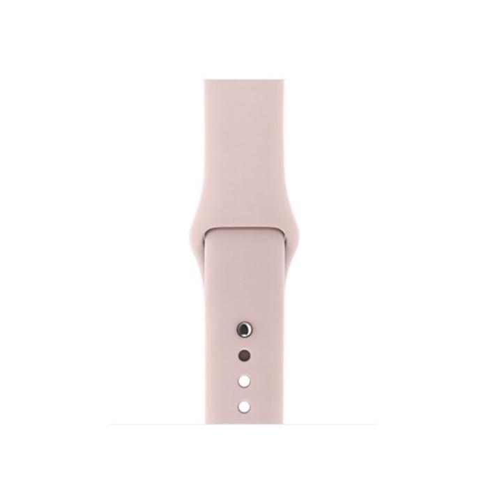 Bild 3,  Silikon Armband Apple Watch 42/41/40/38 mm (S/M) - Ljus Rosa