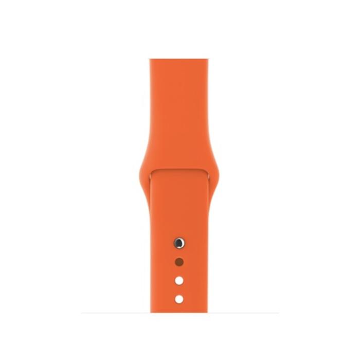 Bild 3,  Silikon Armband Apple Watch 42/41/40/38 mm (S/M) - Orange
