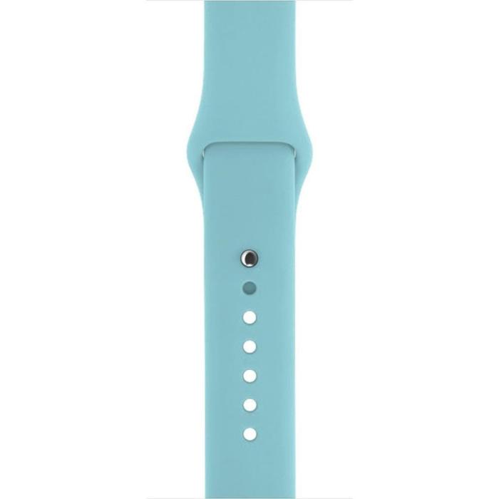 Bild 2,  Silikon Armband Apple Watch 42/41/40/38 mm (S/M) - Cyan