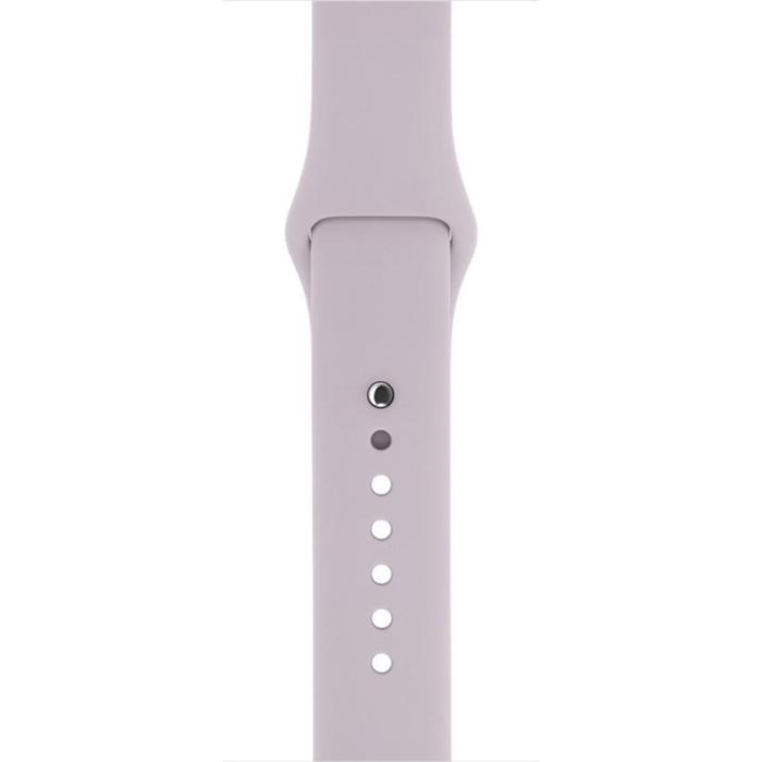 Bild 2,  Silikon Armband Apple Watch 42/41/40/38 mm (S/M) - Ljus Lila