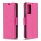  Samsung Galaxy A72 - Litchi Textur Läder Fodral - Rosa