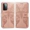  Samsung Galaxy A72 - Läder Fodral Med Tryck - Roséguld