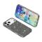  iPhone 17 Pro Skal Hybrid Glitter Svart