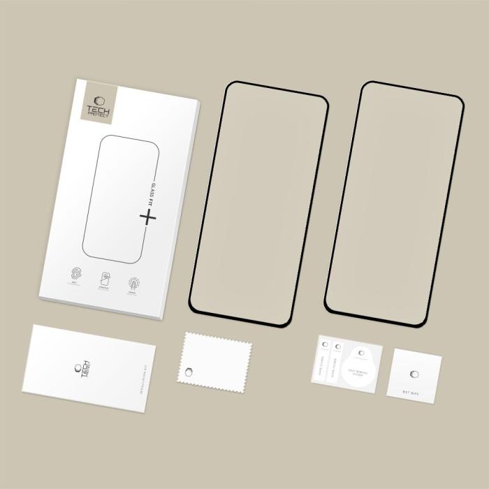 Bild 2, Tech-Protect Tech-Protect Galaxy S25 FE 2-PACK Skärmskydd GlassFit+ Härdat Glas
