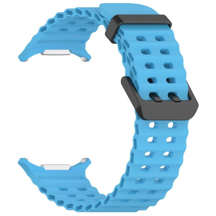 Bild 2,  Galaxy Watch Ultra (2025) / 47 mm Armband Wave Design Blå