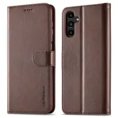 LC.IMEEKE LC.IMEEKE Galaxy A15 4G/5G Fodral L&auml;der Brun