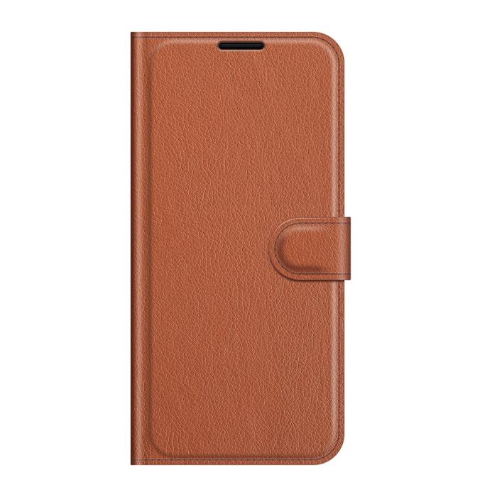 Bild 2,  Nokia G10 / G20 Fodral Litchi Läder Brun