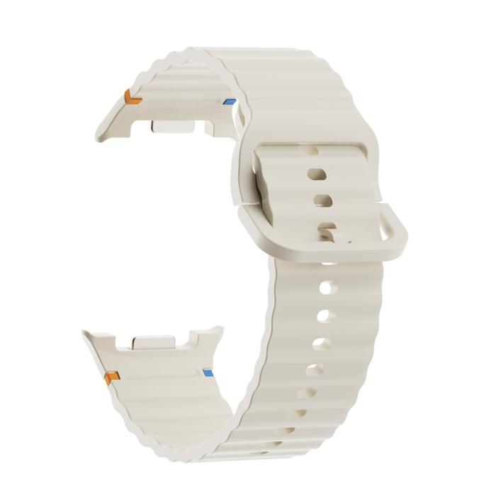 Bild 2, KALEBOL KALEBOL Galaxy Watch 8 46/44/40 mm Armband Wave Beige