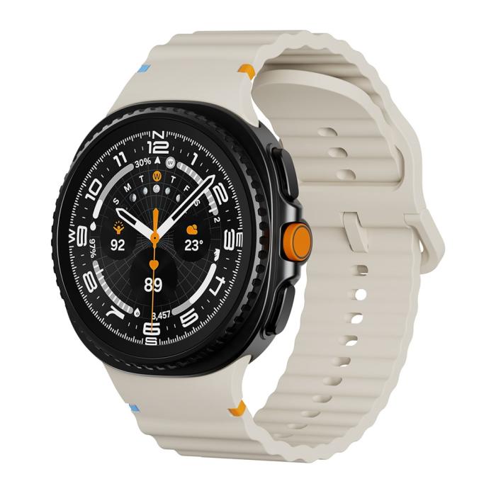 Bild 3, KALEBOL KALEBOL Galaxy Watch 8 46/44/40 mm Armband Wave Beige