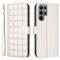  Samsung Galaxy S25 Ultra Fodral Läder Rutor Beige