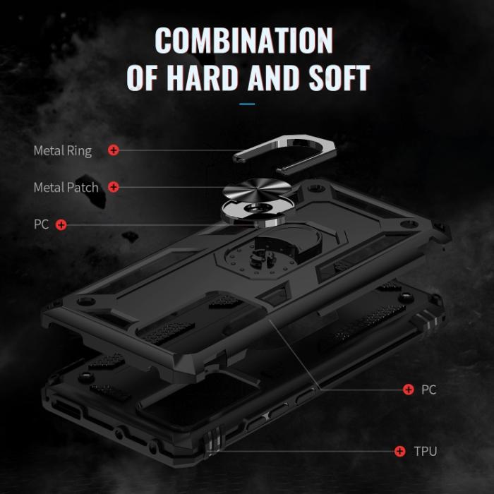 Bild 5,  Xiaomi 12 Skal Shockproof Ring Svart