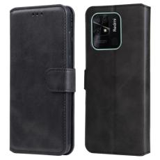  Xiaomi Redmi 10C Fodral L&auml;der Svart