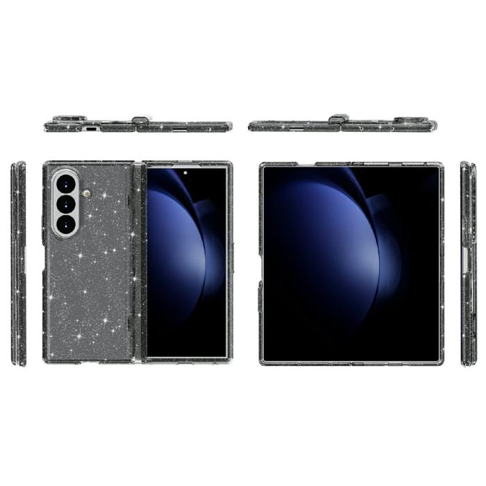 Bild 5,  Samsung Galaxy Z Fold 8 Ultra Skal Glitter TPU Svart