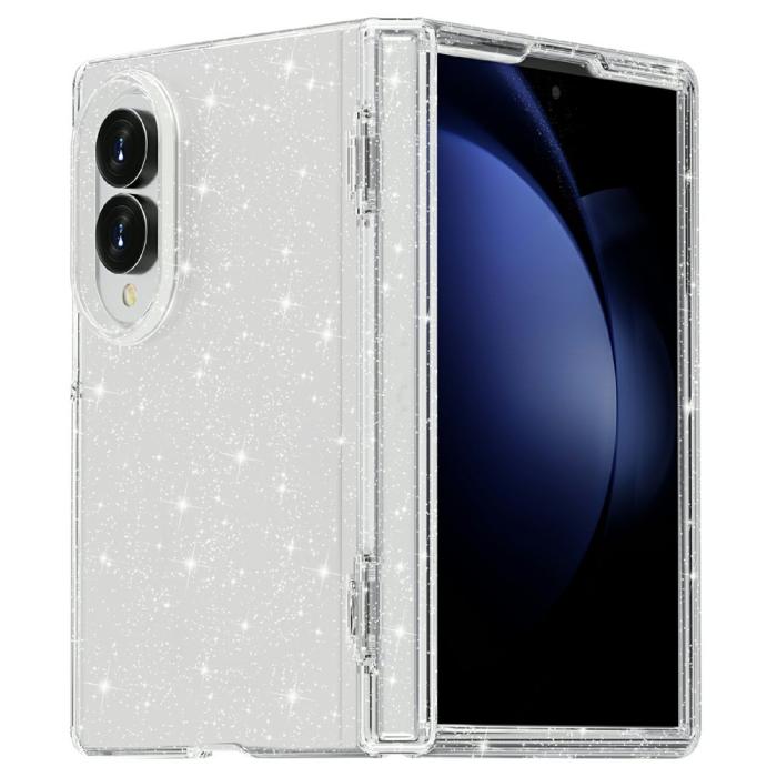 Bild 2,  Samsung Galaxy Z Fold 8 Skal Glitter TPU Vit
