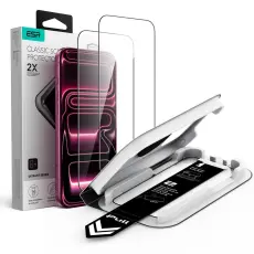 ESR ESR iPhone 18 Pro/17 Pro 2-PACK Sk&auml;rmskydd UltraFit H&auml;rdat Glas