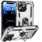  iPhone 15 Pro Max Skal Shockproof Armor Ring Silver