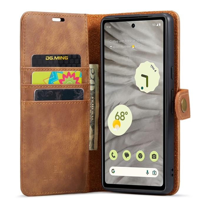Bild 2, DG.MING DG.MING Google Pixel 7A 2in1 Magnet Fodral / Skal Brun