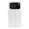  iPhone 17 Pro Max Fodral Litchi Läder Vit