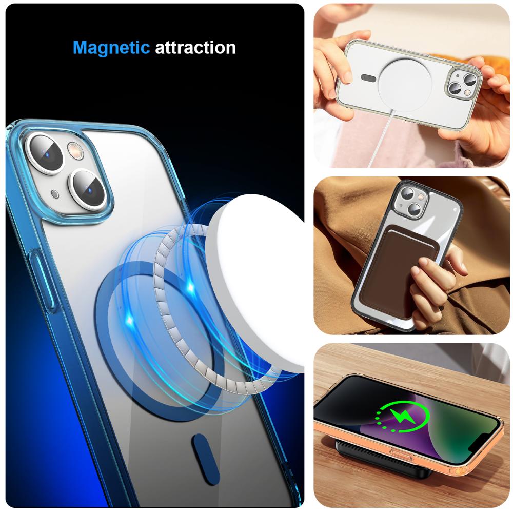 ColorPop ColorPop iPhone 14 Plus Skal CH MagSafe Transparent/Röd