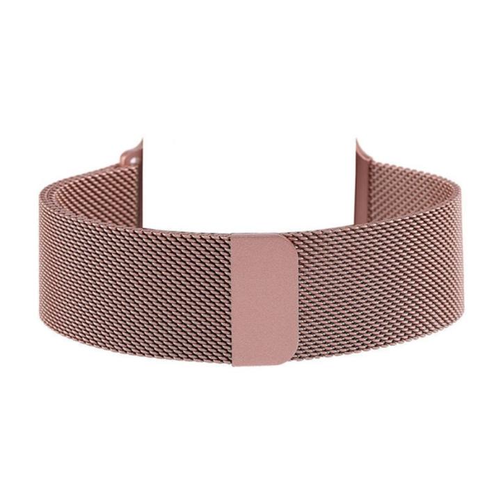 Bild 3,  Milanese Loop Metall Armband Apple Watch 42/44/45/46/49 mm Rosa