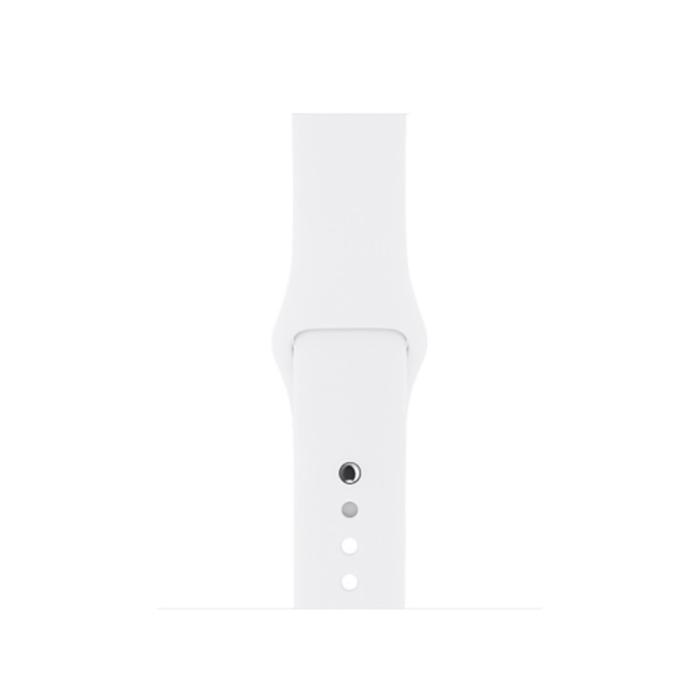 Bild 3,  Silikon Armband Apple Watch 42/44/45/46/49 mm (S/M) Vit