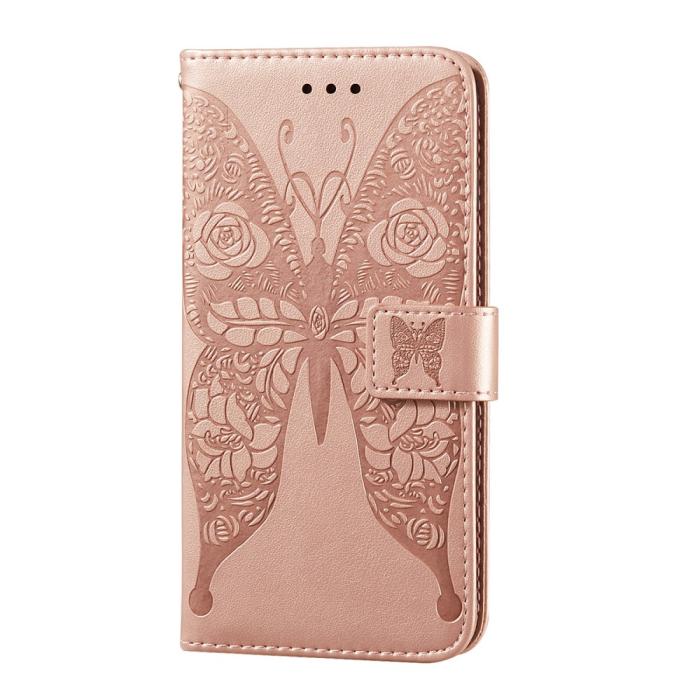 Bild 3,  Samsung Galaxy A72 - Läder Fodral Med Tryck - Roséguld