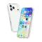  iPhone 17 Pro Skal Hybrid Glitter Vit