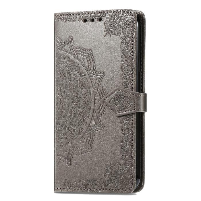 Bild 4,  Xiaomi 17 Fodral Läder Mandala Grå