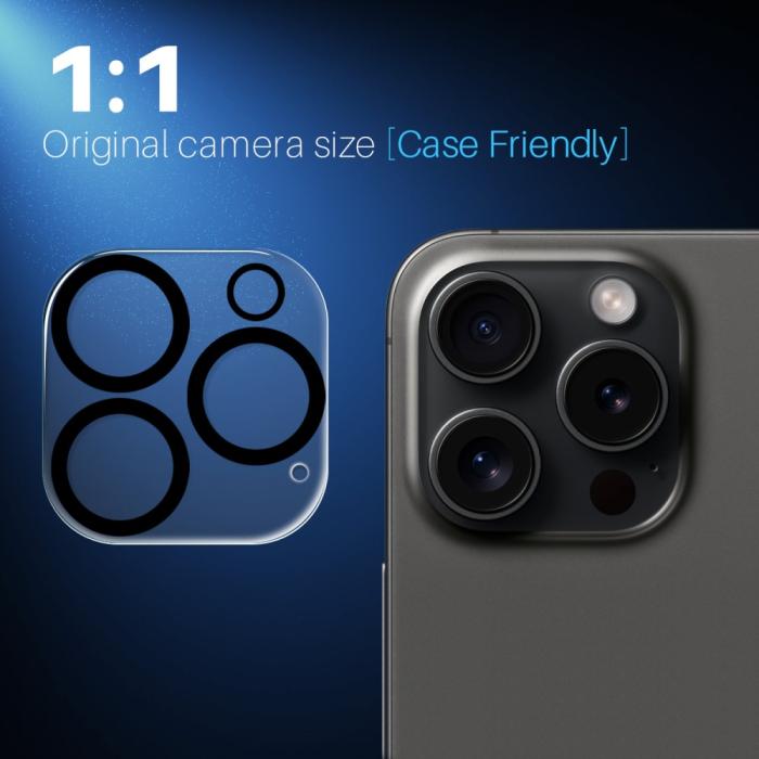 Bild 5, NORTHJO NORTHJO iPhone 16 Pro Max/16 Pro Linsskydd Härdat Glas