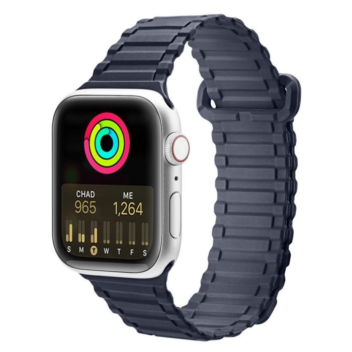 Bild 2, DUX DUCIS DUX DUCIS Apple Watch 42/44/45/46/49 mm Armband Magnetisk Silikon