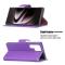  Samsung Galaxy S22 Ultra Fodral Litchi Textur Lila