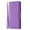  Samsung Galaxy S22 Ultra Fodral Litchi Textur Lila