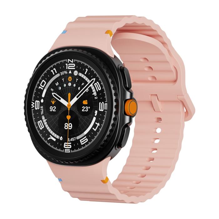 Bild 3, KALEBOL KALEBOL Galaxy Watch 8 46/44/40 mm Armband Wave Rosa