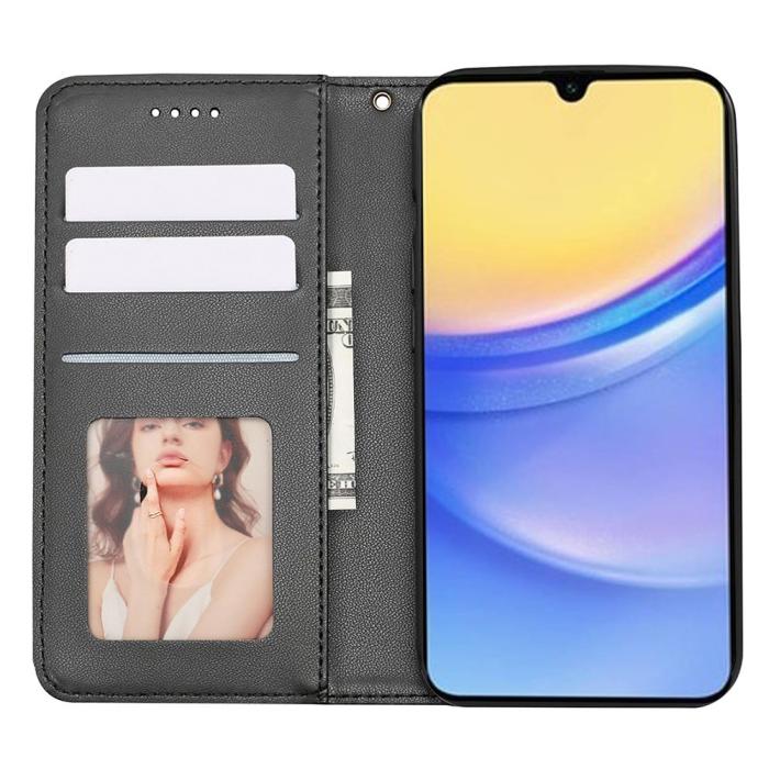 Bild 2,  Samsung Galaxy A56 5G/A36 5G Fodral Flip Läder Svart