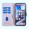  Samsung Galaxy S25 Ultra Fodral Läder Rutor Roséguld