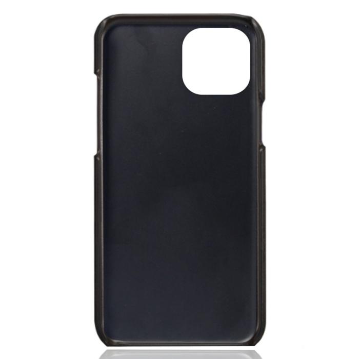 Bild 4,  iPhone 15 Skal Läder Med 2 Kortfack Svart