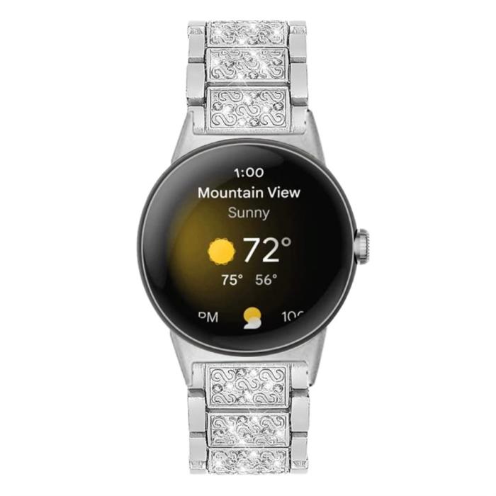 Bild 3,  Rhinestone Metallarmband Google Pixel Watch / Watch 2