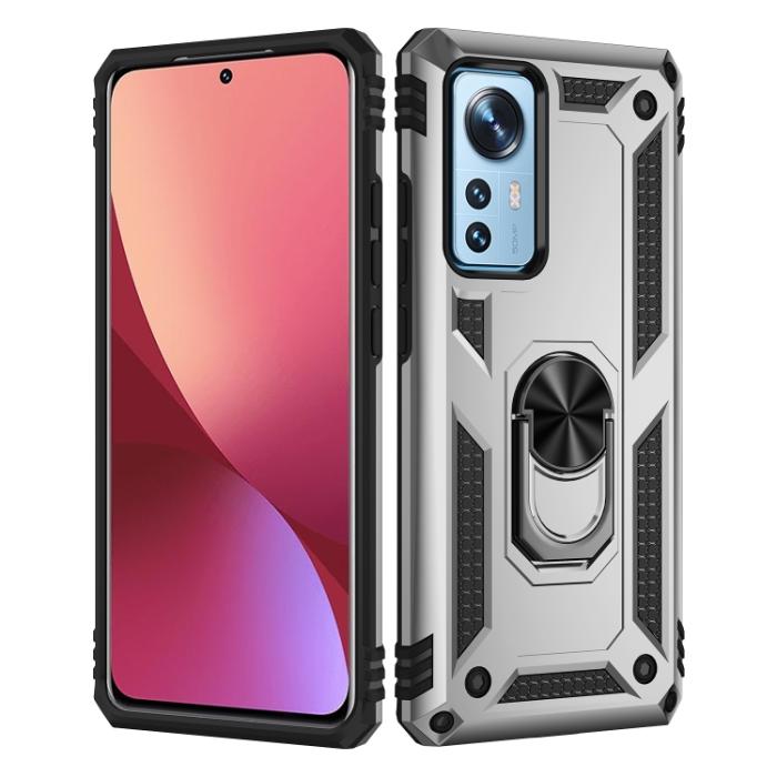 Bild 2,  Xiaomi 12 Skal Shockproof Ring Silver