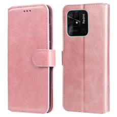  Xiaomi Redmi 10C Fodral L&auml;der Ros&eacute;guld